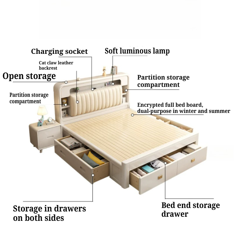 Lift Drawer Storage Single Bed - King Size Bed Frame With Storage Drawers ulasan dan harga