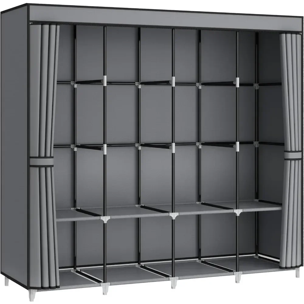 &67 Inch Portable Closet Wardr - Wardrobe Closet Portable Fabric Cover ulasan dan harga