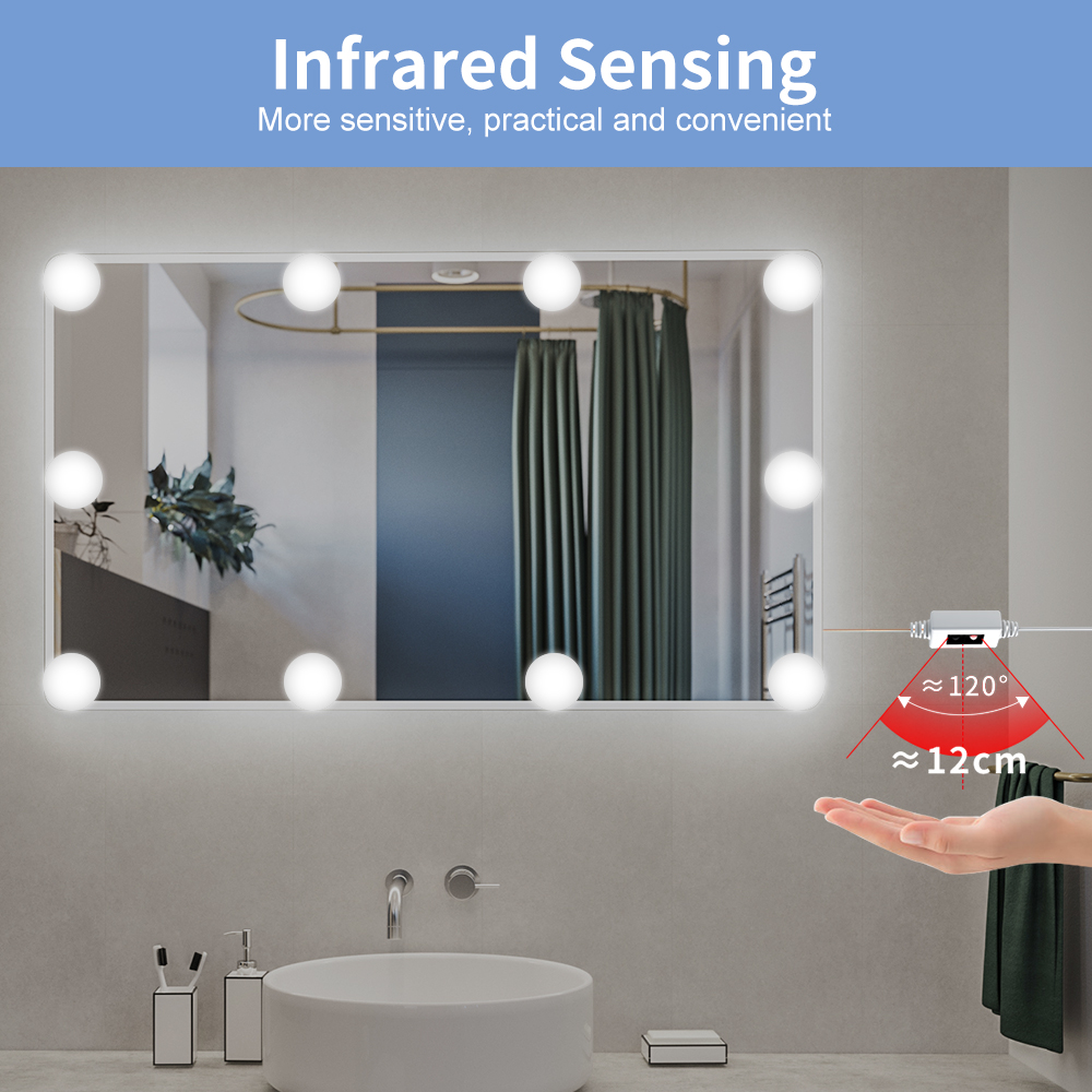 Makeup Mirror Light Vanity Han - Dressing Table Vanity With Lighted Mirror ulasan dan harga