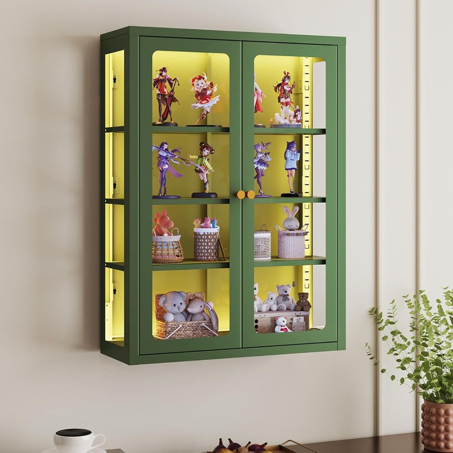Metal wall display storage cab - Storage ulasan dan harga