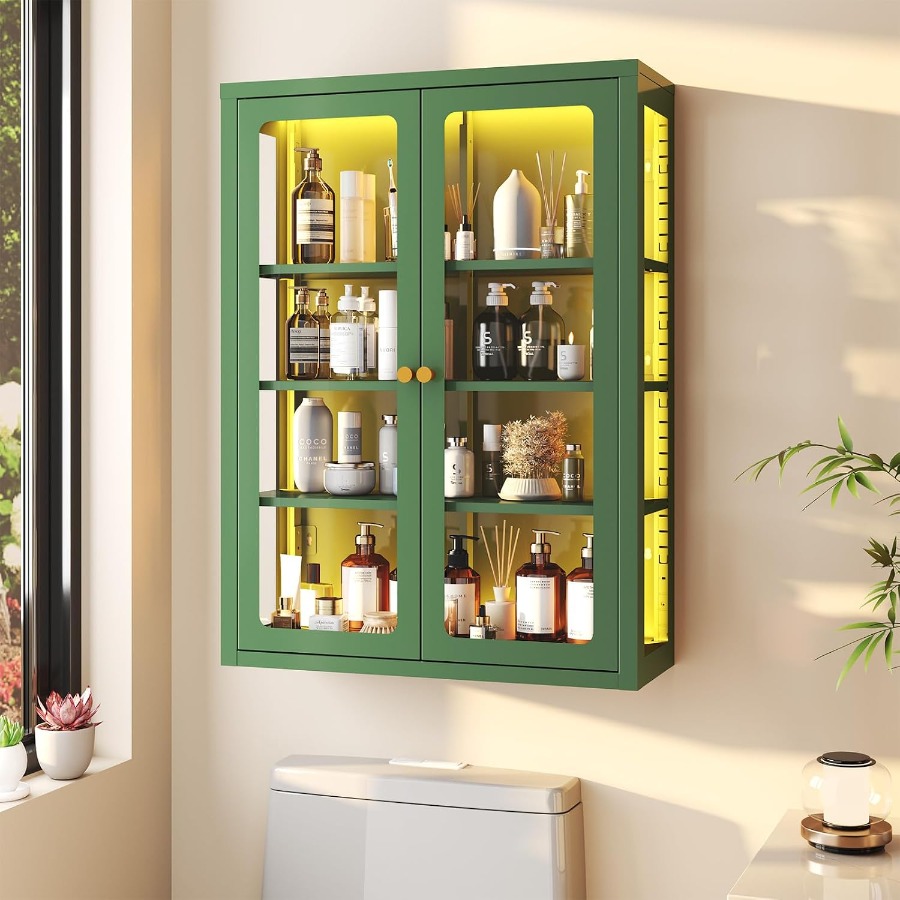 Metal wall display storage cab - Storage ulasan dan harga