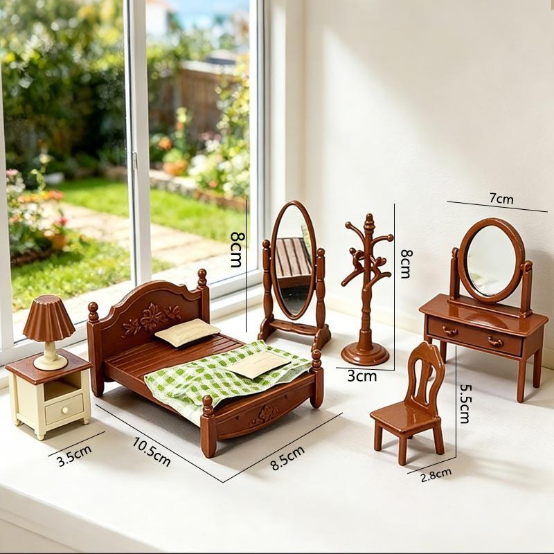 New Doll House Miniature Furni - Bedroom Furniture ulasan dan harga