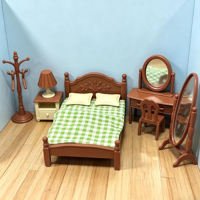 New Doll House Miniature Furni - Bedroom Furniture ulasan dan harga