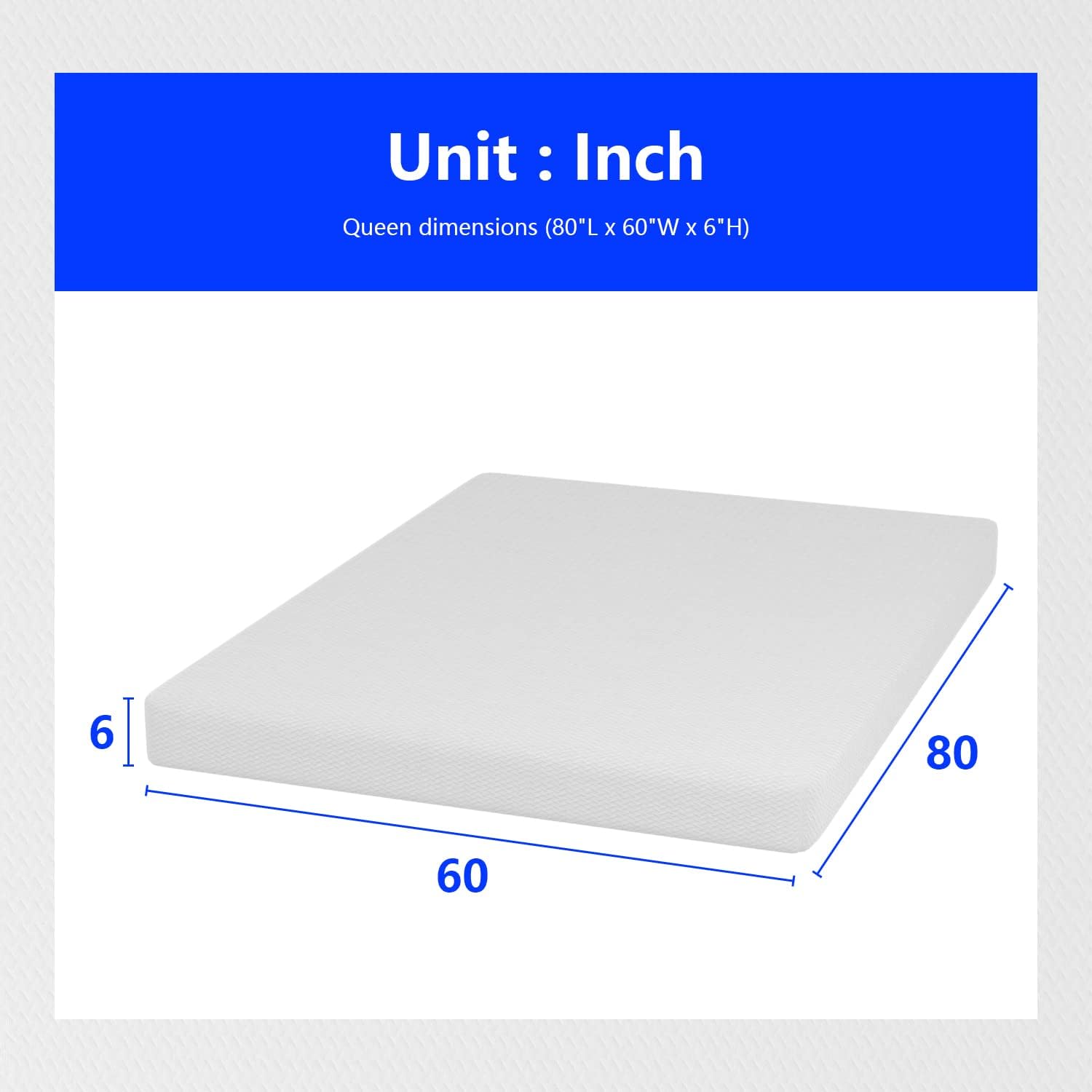 Queen Size Mattress,6 Inch Gel - Memory Foam Mattress In A Box Queen ulasan dan harga