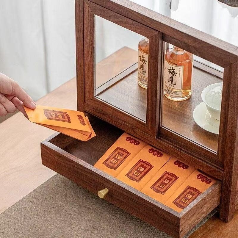 North American walnut new desk - Storage ulasan dan harga