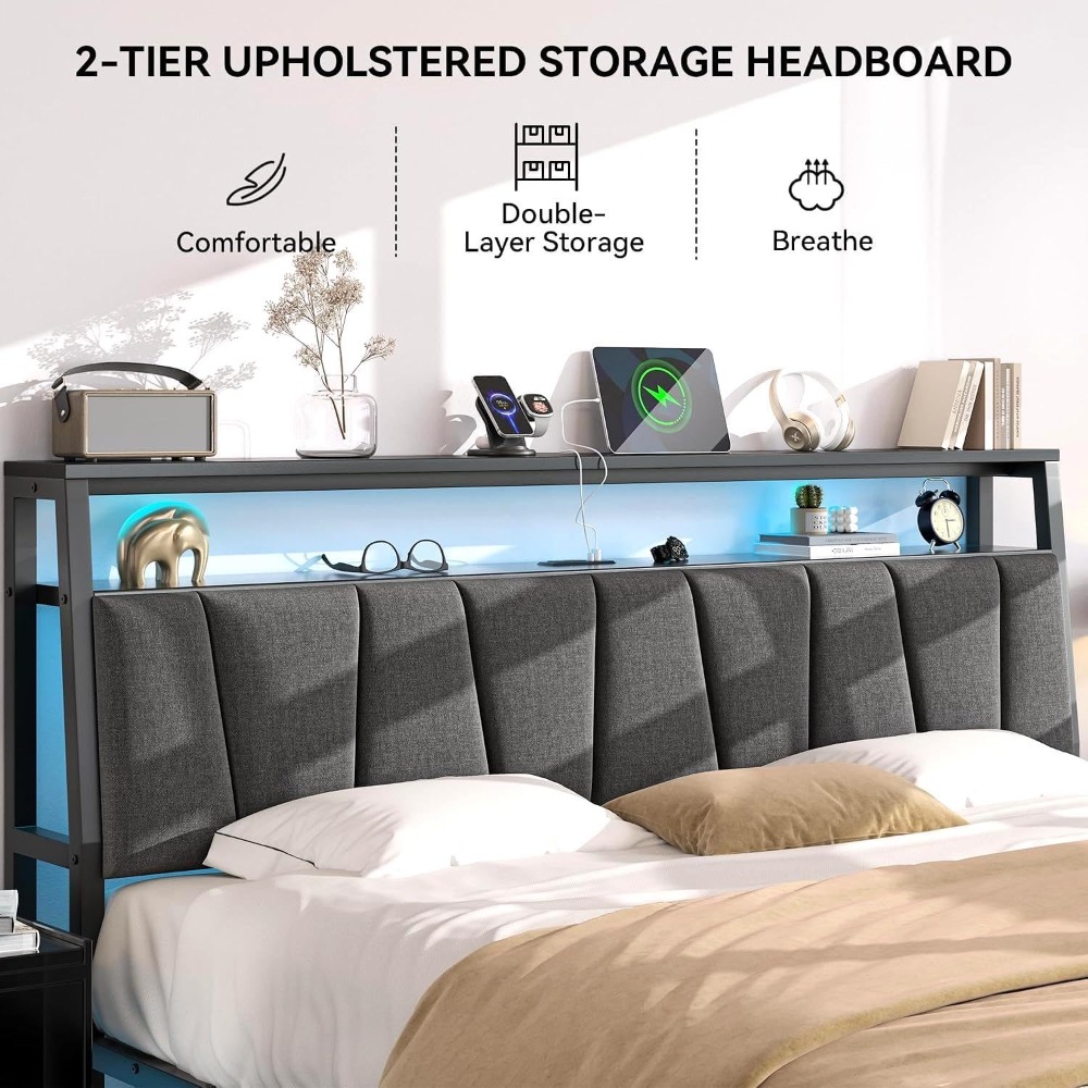 King Size Bed Frame with Stora - King Size Bed Frame With Storage Drawers ulasan dan harga