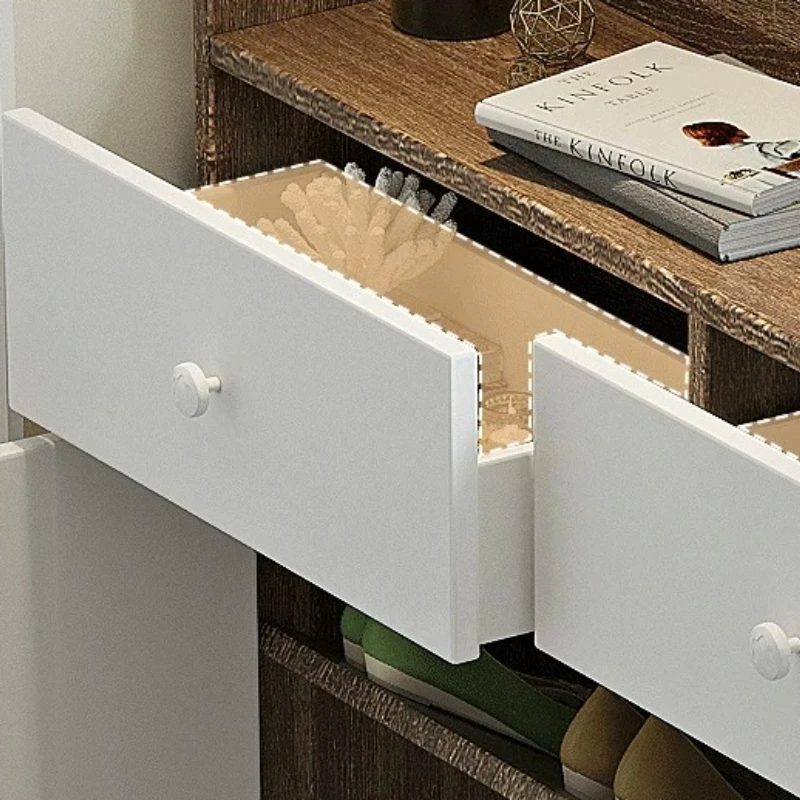 &Slim 20cm Shoe Cabinet Entryw - Shoe Rack Cabinet Narrow Entryway ulasan dan harga