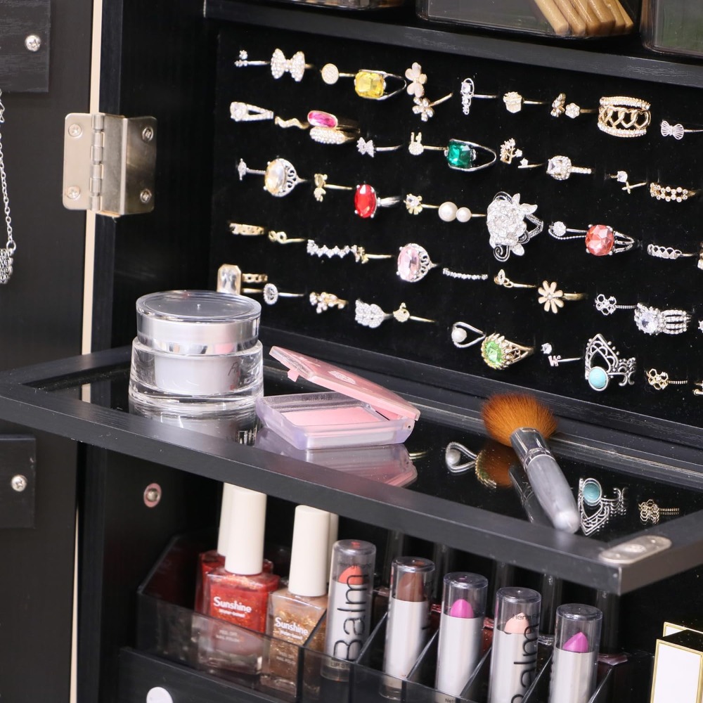 Lockable Standing Jewelry Armo - Full Length Mirror Jewelry Armoire ulasan dan harga