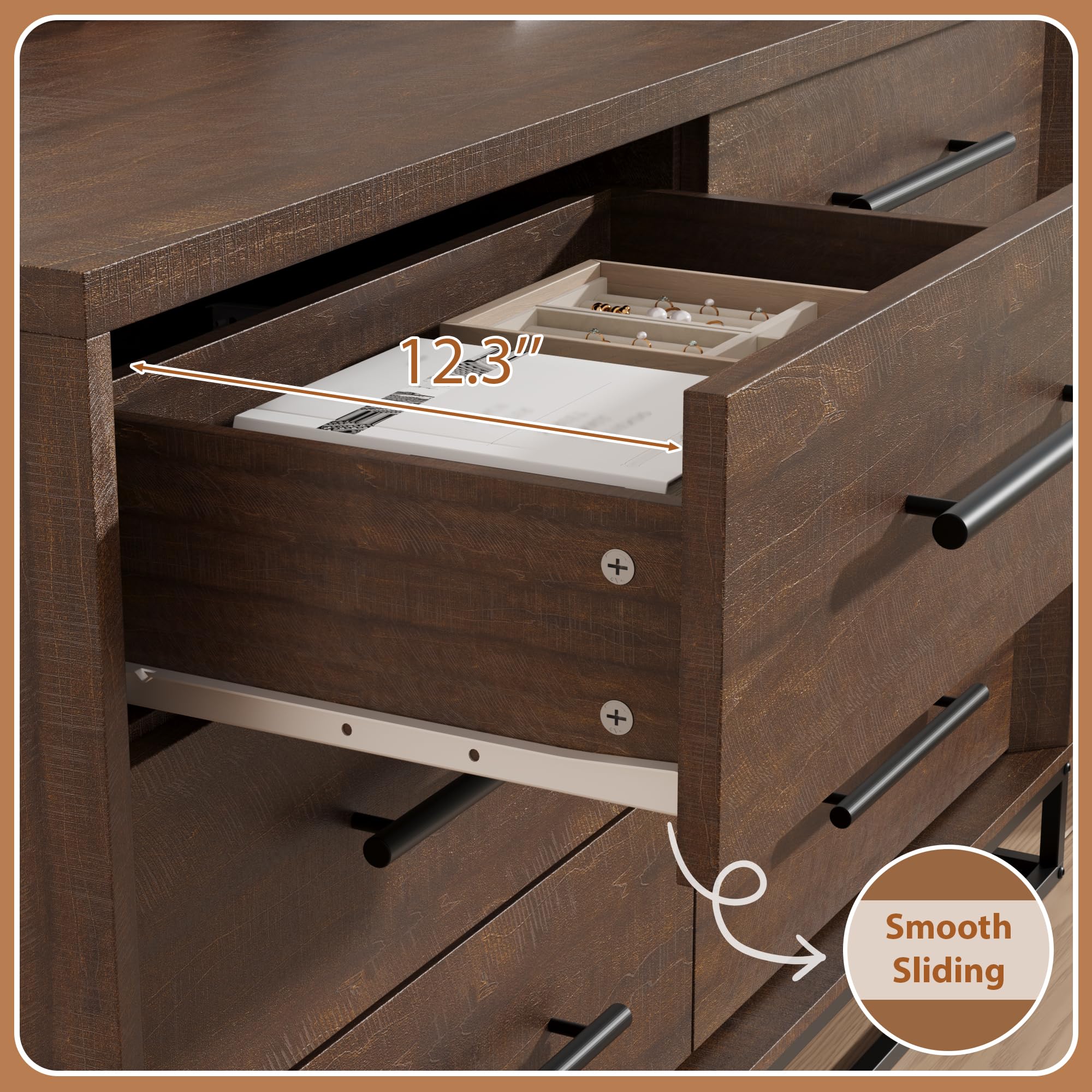 6 Drawer Dresser for Bedroom,  - Bedroom Furniture ulasan dan harga