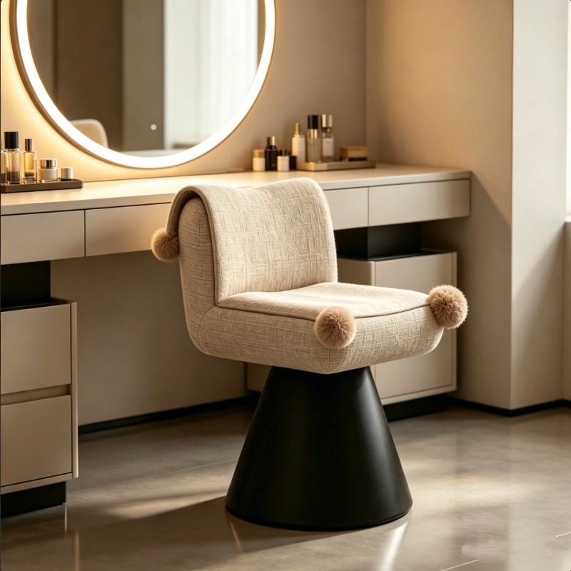Modern Rotatable Vanity Chair  - Bedroom Furniture ulasan dan harga
