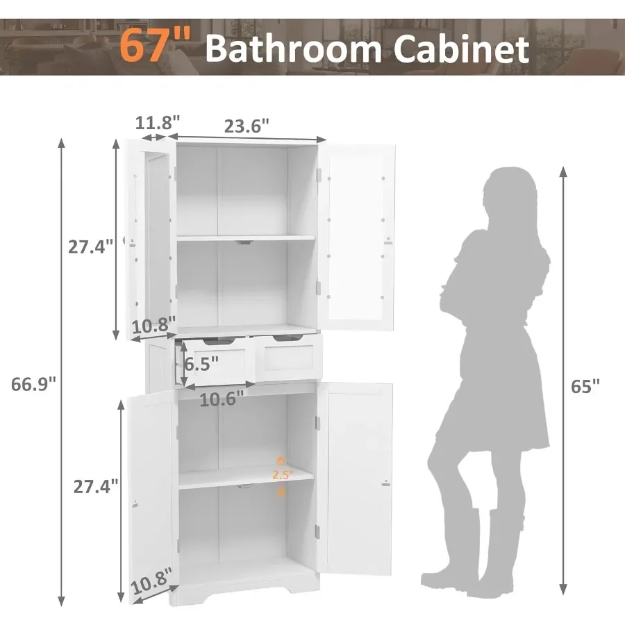 67 Tall Bathroom Storage Cabin - Storage ulasan dan harga