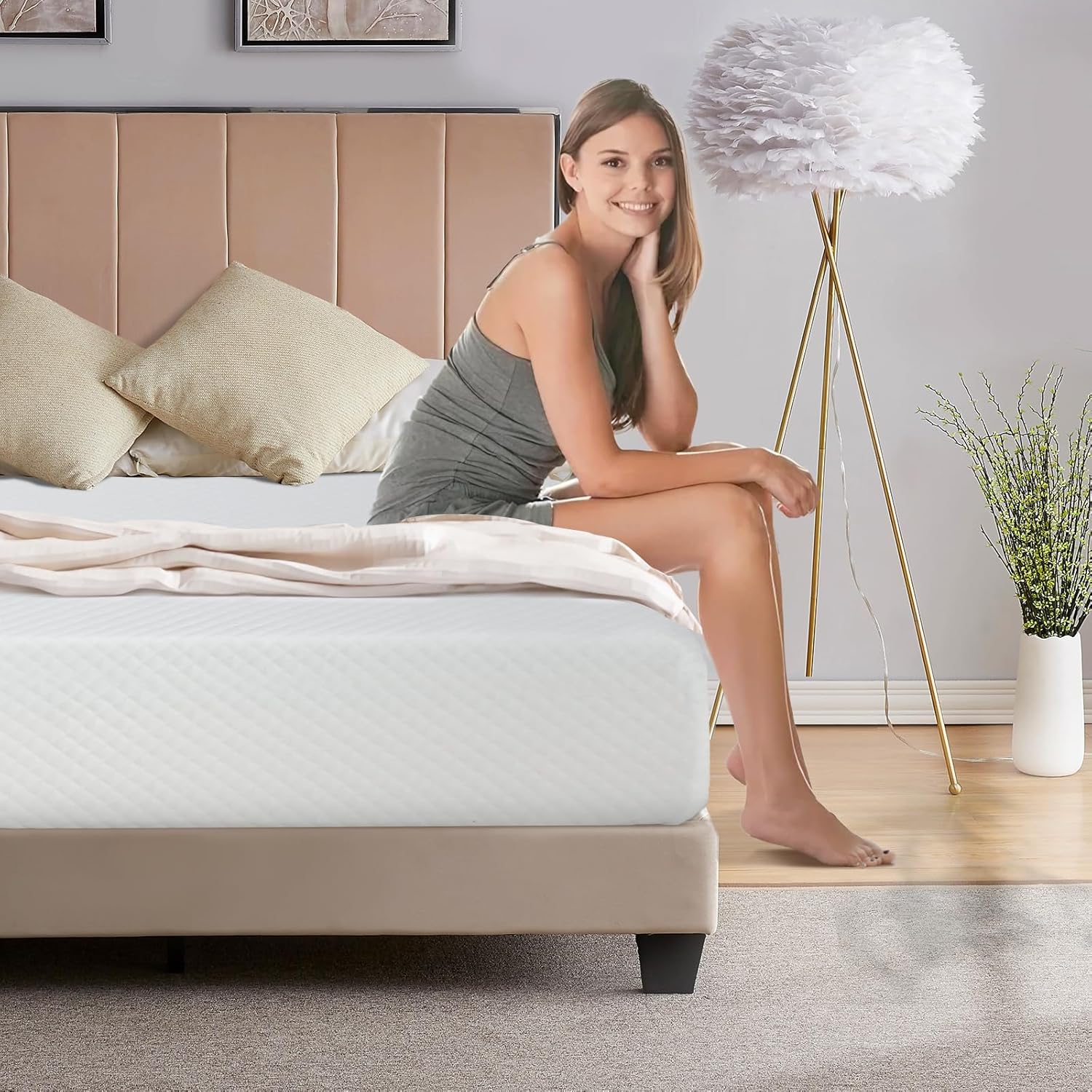 5/6/8/10/12-inch Gel Memory Fo - Memory Foam Mattress In A Box Queen ulasan dan harga
