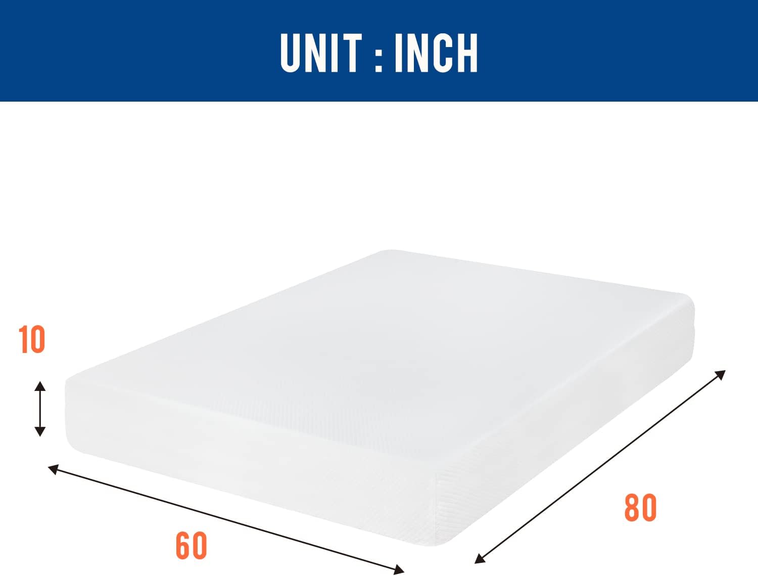 5/6/8/10/12-inch Gel Memory Fo - Memory Foam Mattress In A Box Queen ulasan dan harga