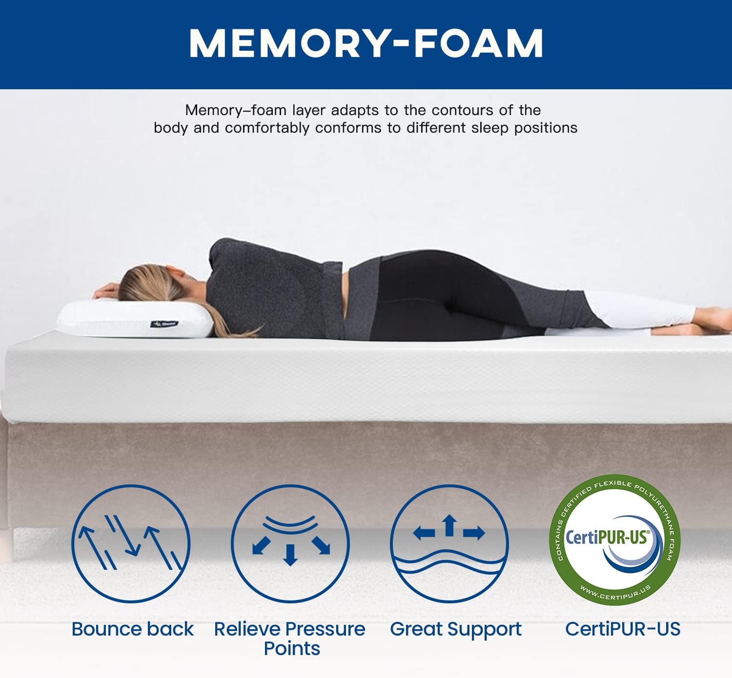 5/6/8/10/12-inch Gel Memory Fo - Memory Foam Mattress In A Box Queen ulasan dan harga