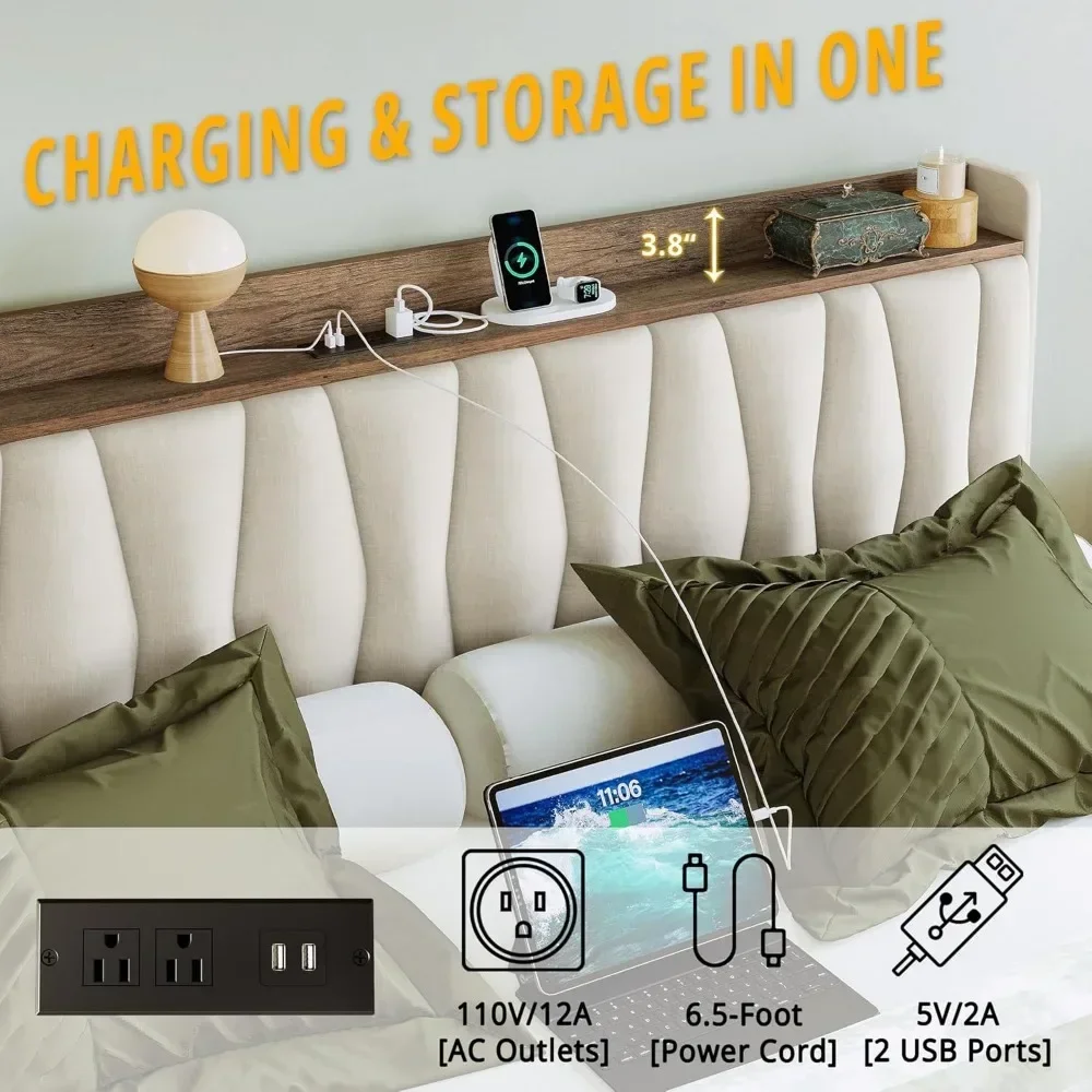 &King Size Bed Frame With Stor - King Size Bed Frame With Storage Drawers ulasan dan harga