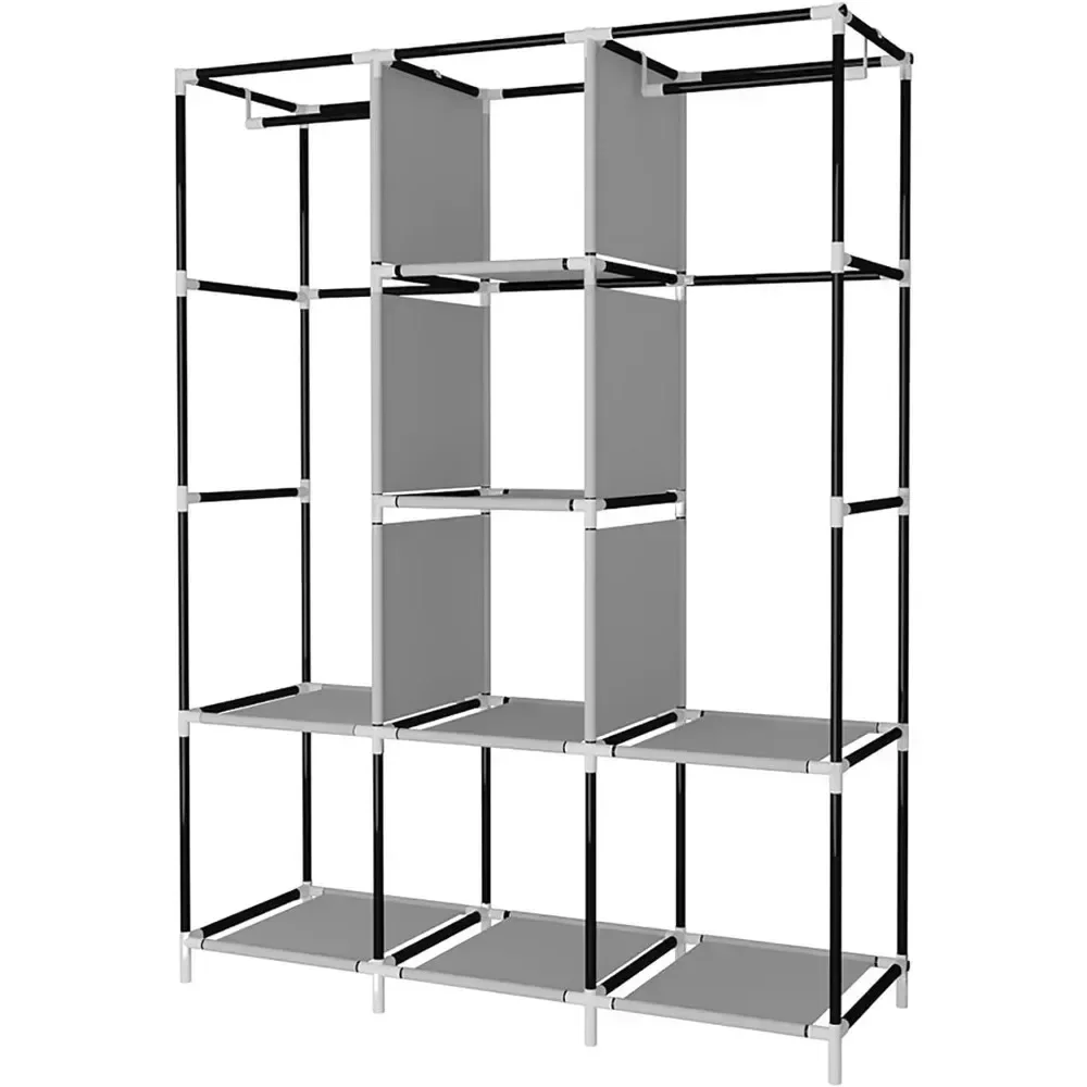 &Portable Wardrobe Closet Clot - Wardrobe Closet Portable Fabric Cover ulasan dan harga